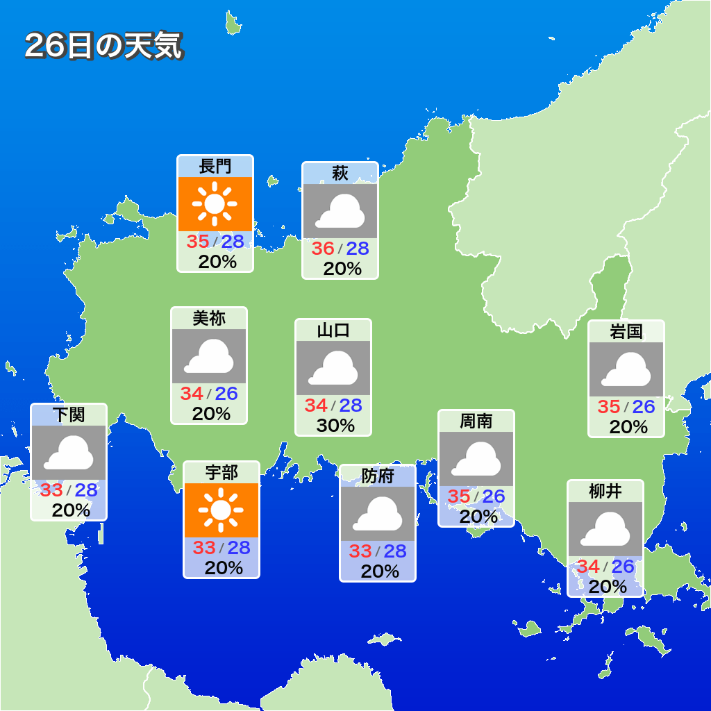 下関 天気 予報